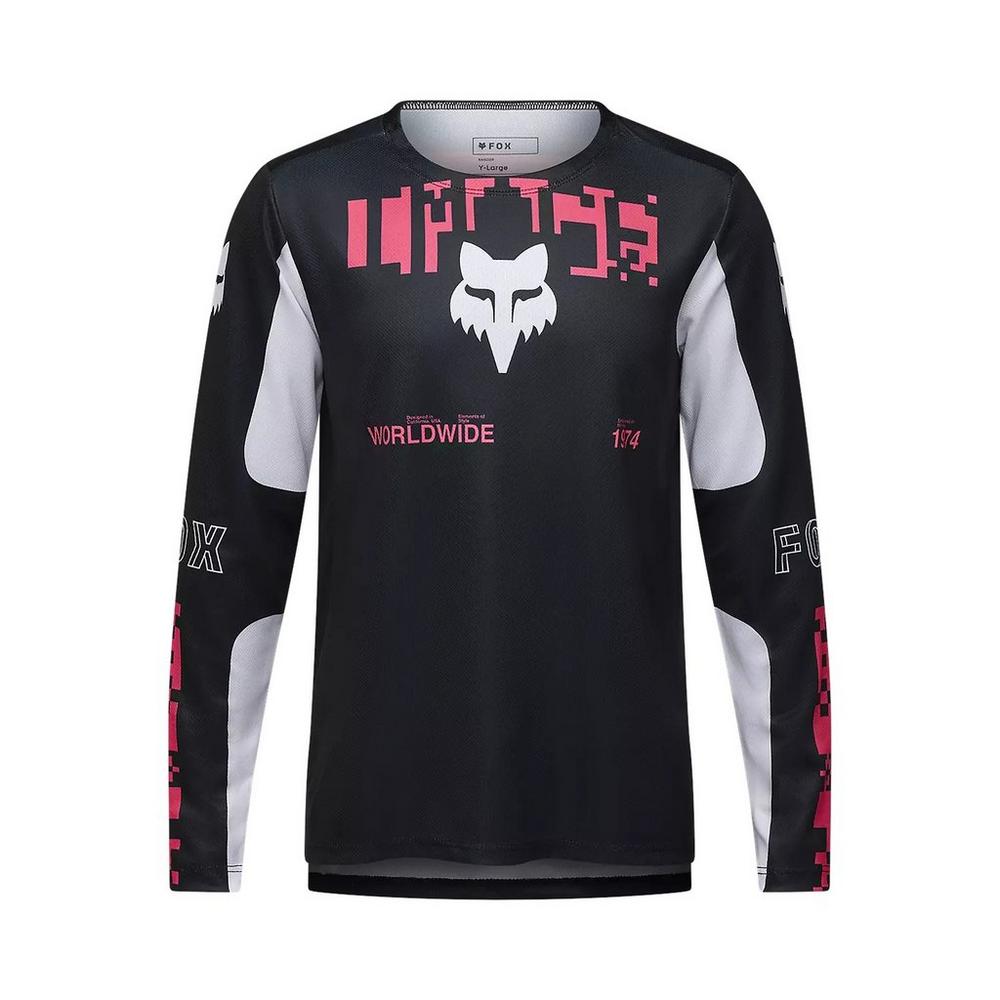 Fox Kids' Ranger Digi Image Long-Sleeve Jersey - Black