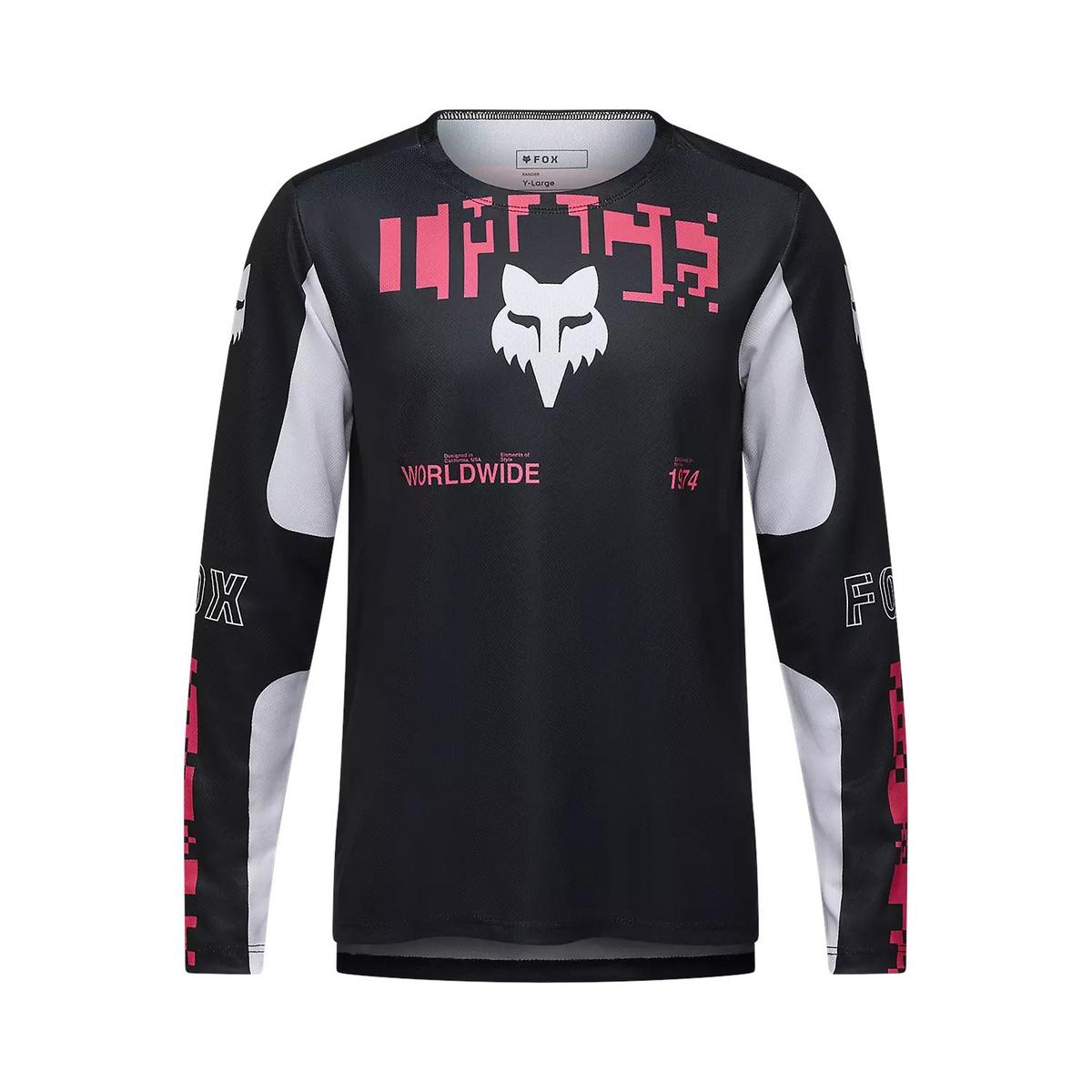 Fox Kids' Ranger Digi Image Long-Sleeve Jersey - Black