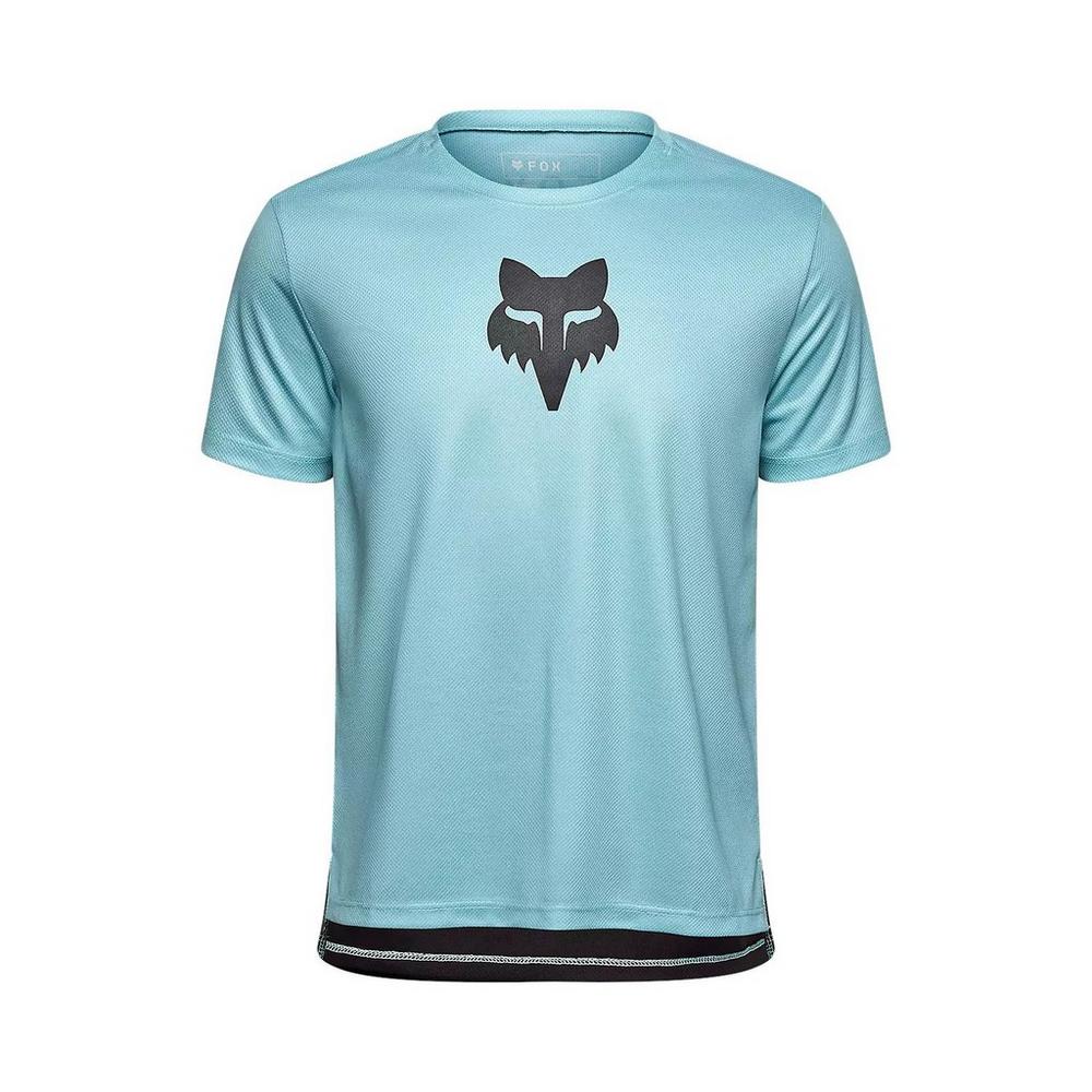 Fox Kids' Ranger Fox Head Short-Sleeve Jersey - Blue