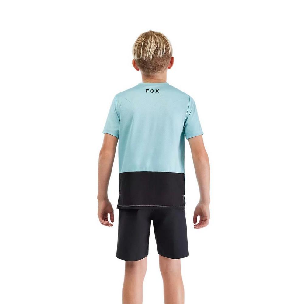 Fox Kids' Ranger Fox Head Short-Sleeve Jersey - Blue