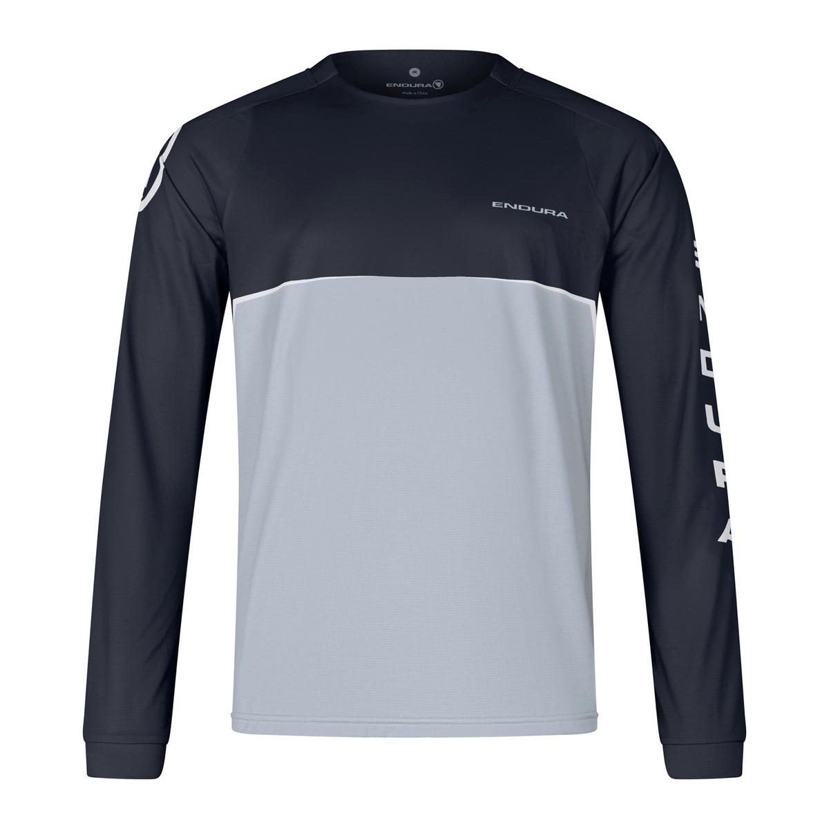 Endura Men's Core Printed Long-Sleeve T-Shirt - Black