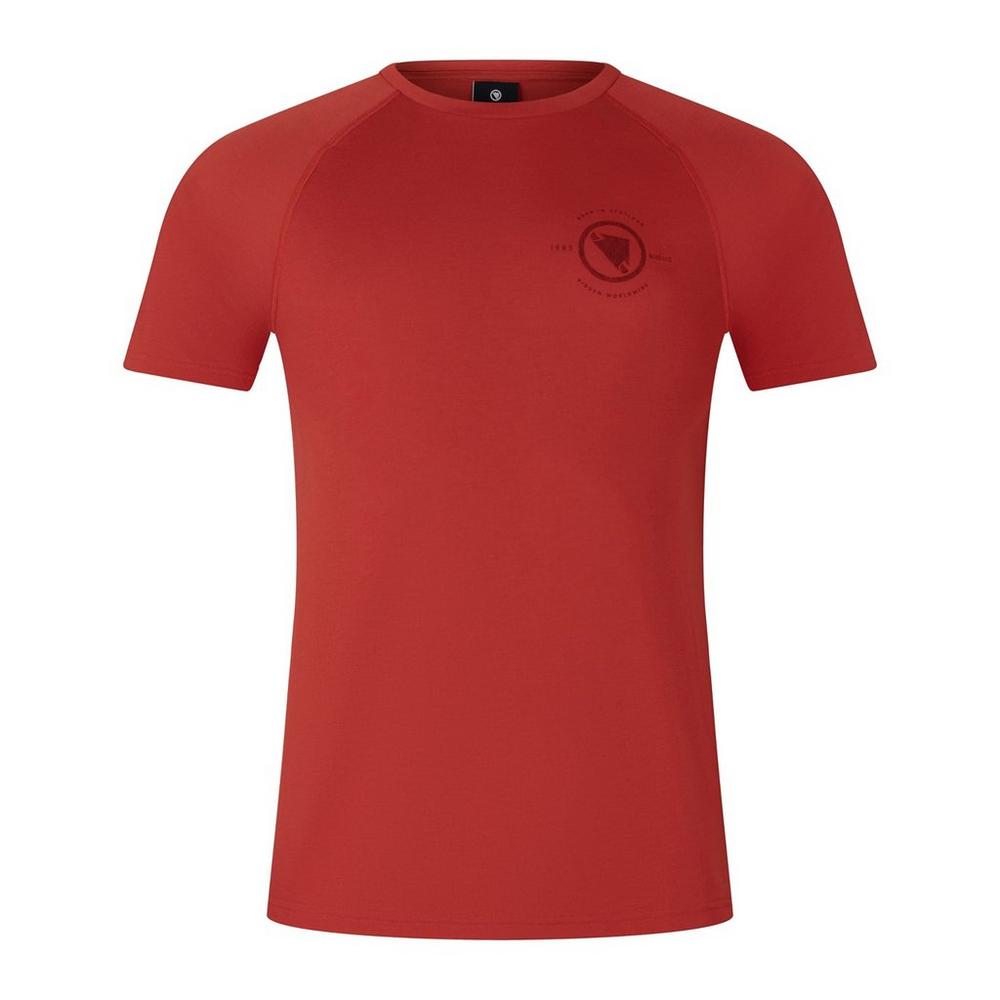 Endura Men's Loop Short-Sleeve Tech T-Shirt - Red