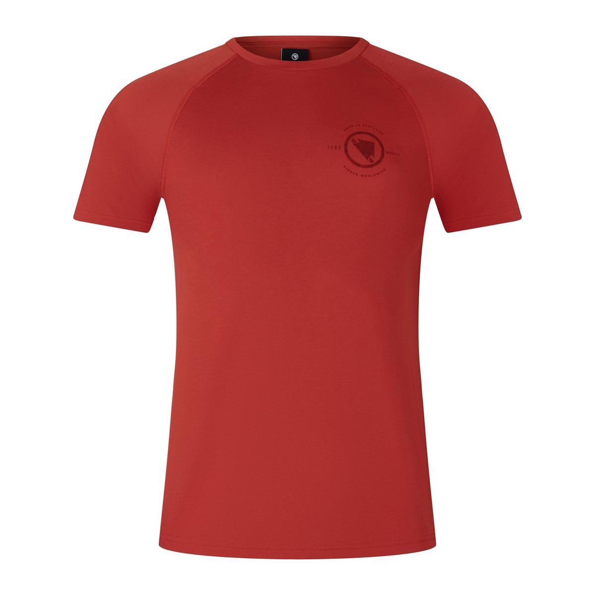 Endura Men's Loop Short-Sleeve Tech T-Shirt - Red