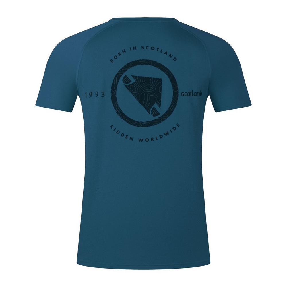 Endura Men's Loop Short-Sleeve Tech T-Shirt - Blue