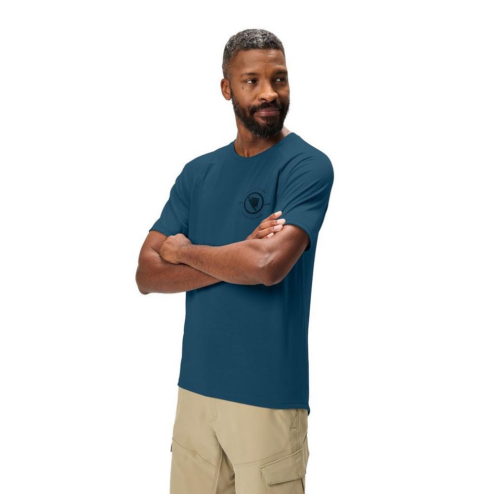 Endura Men's Loop Short-Sleeve Tech T-Shirt - Blue