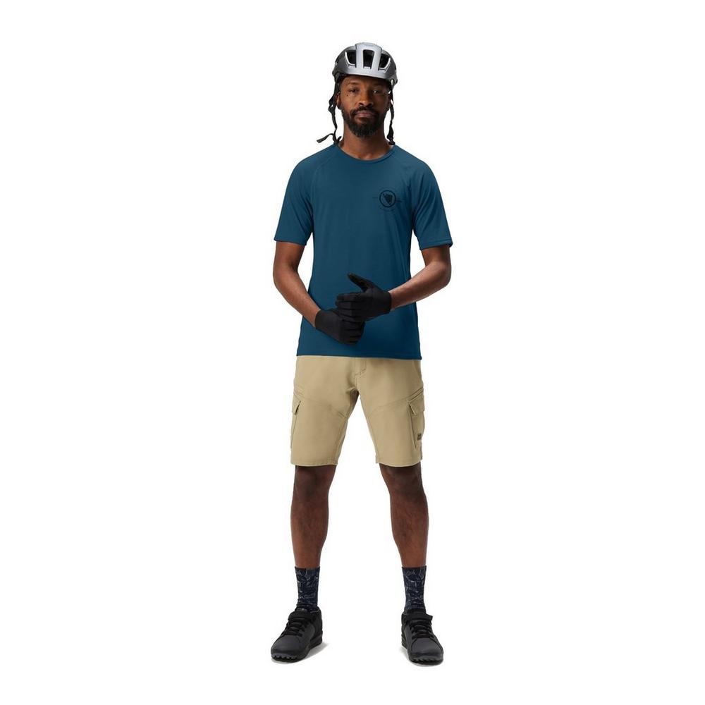 Endura Men's Loop Short-Sleeve Tech T-Shirt - Blue