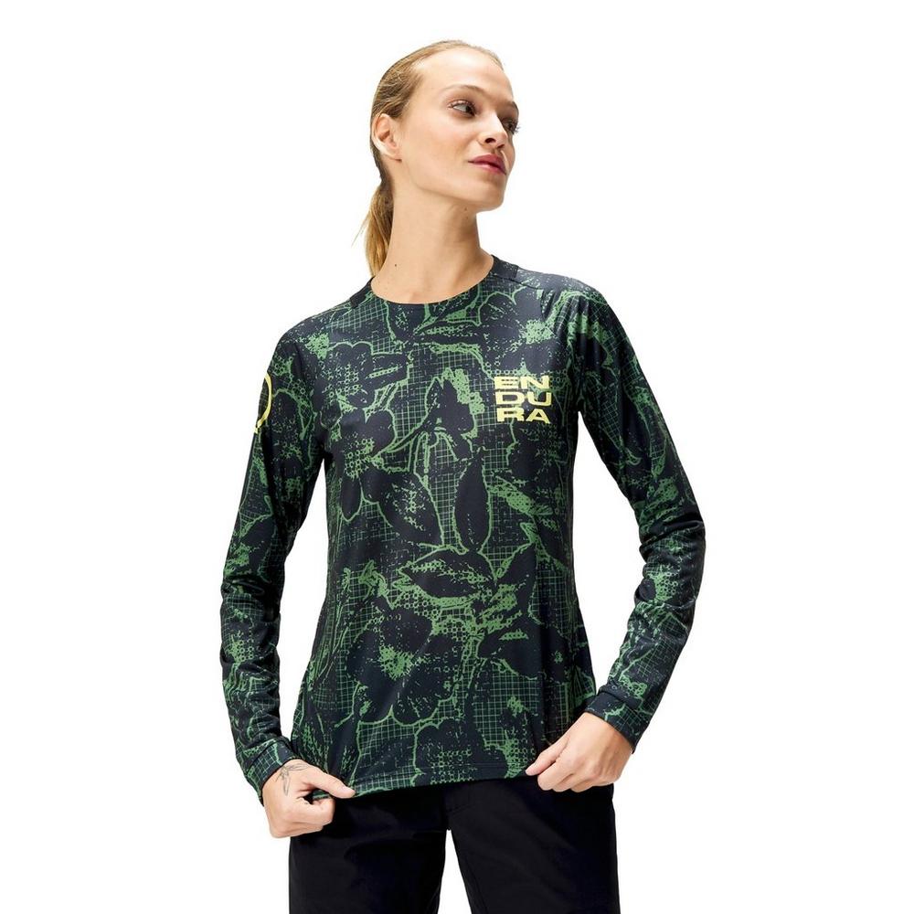 Endura Women's Floral Limited Edition Long-Sleeve T-Shirt - Black