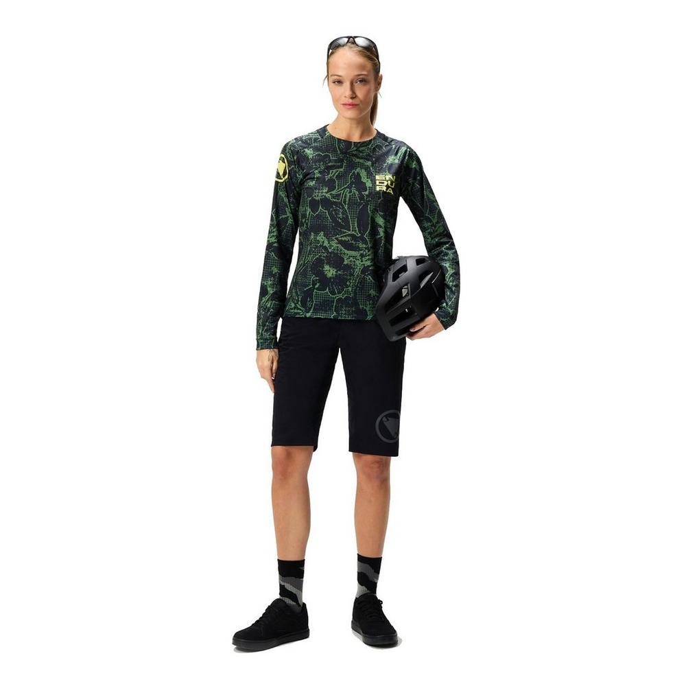 Endura Women's Floral Limited Edition Long-Sleeve T-Shirt - Black
