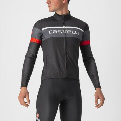 Castelli Men's Passista Jersey - Black / Dark Grey / Red