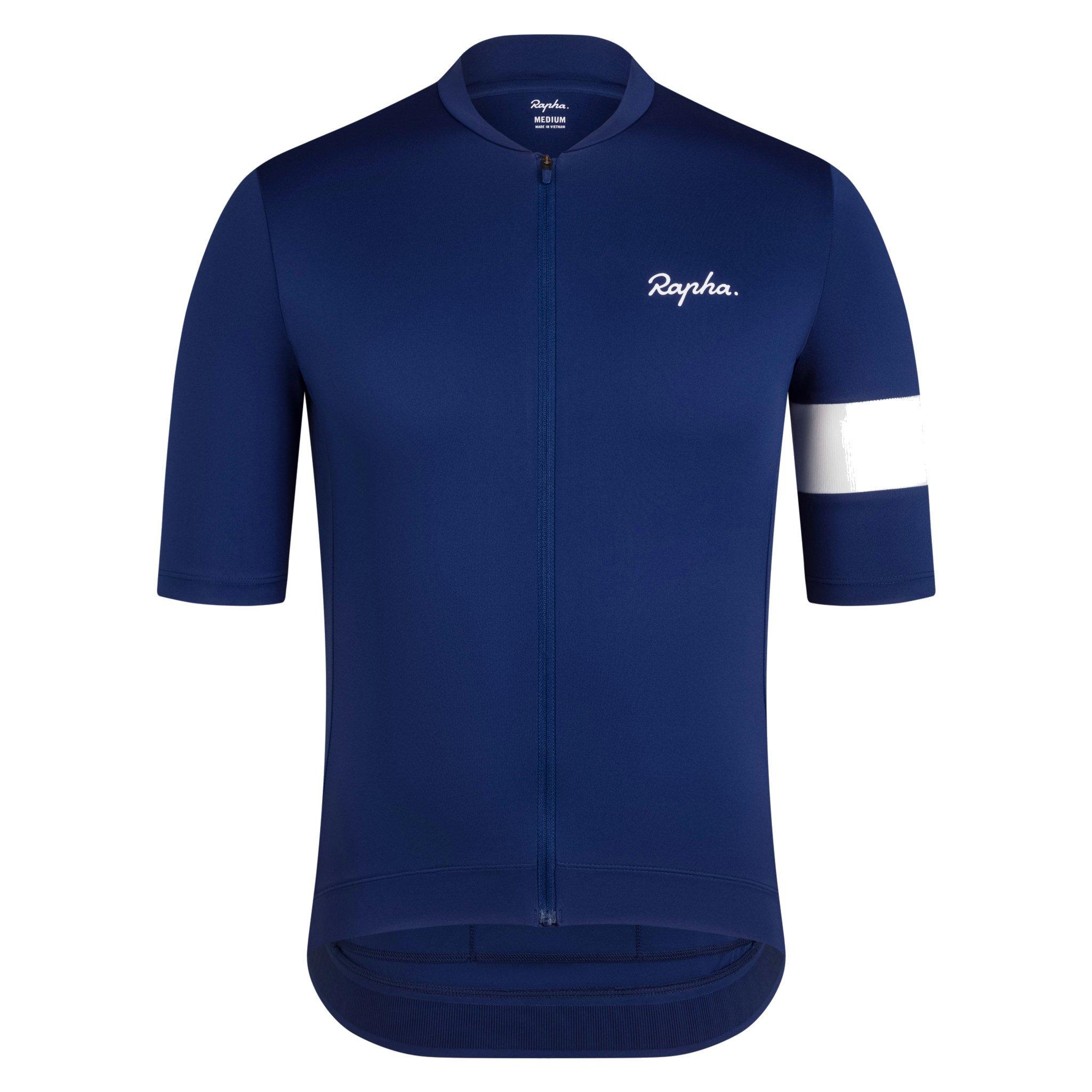 Rapha Men's Navy Core Jersey - Jerseys Polyester/Silicone Large
