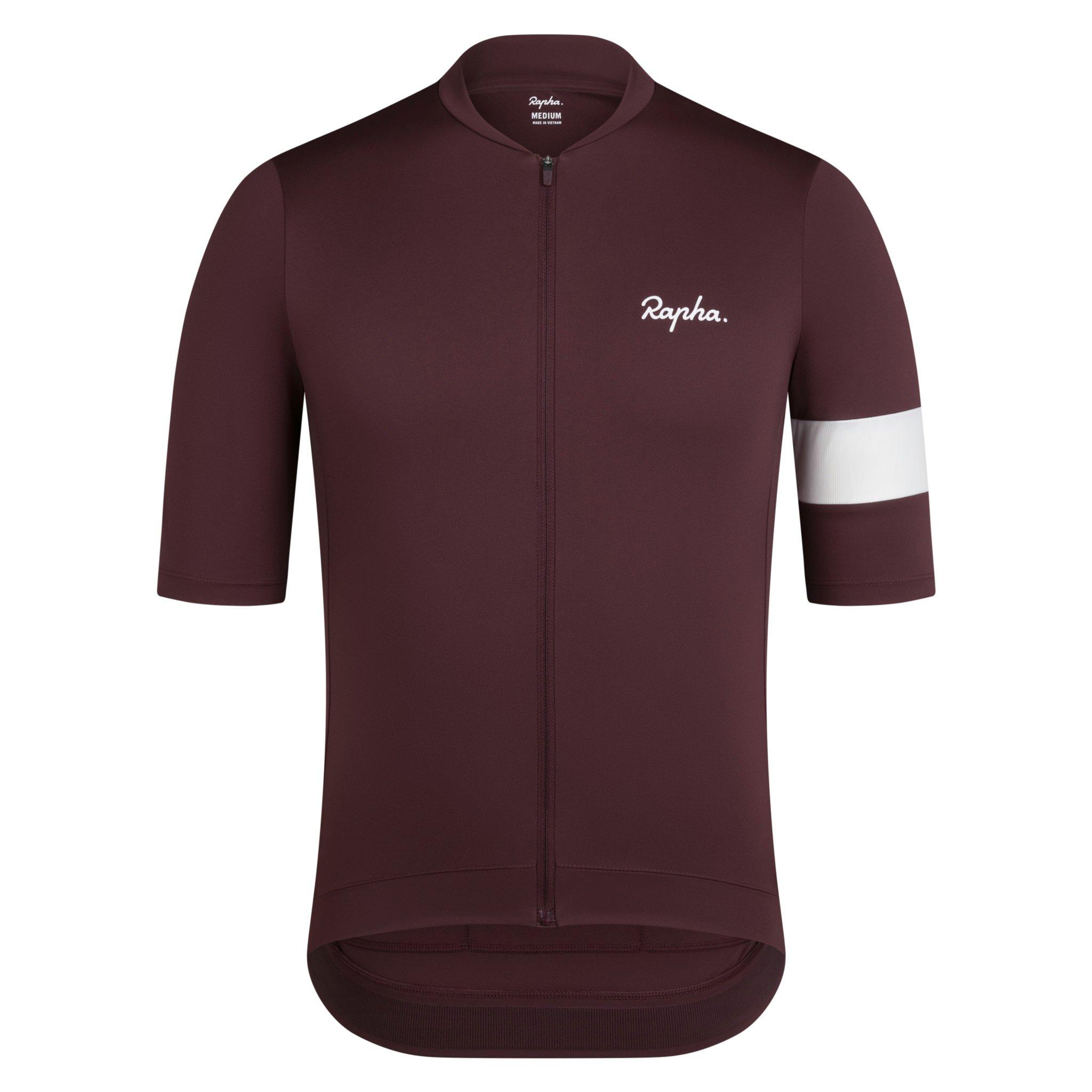 Rapha Men's Brown Core Jersey - Jerseys Polyester/Silicone Small