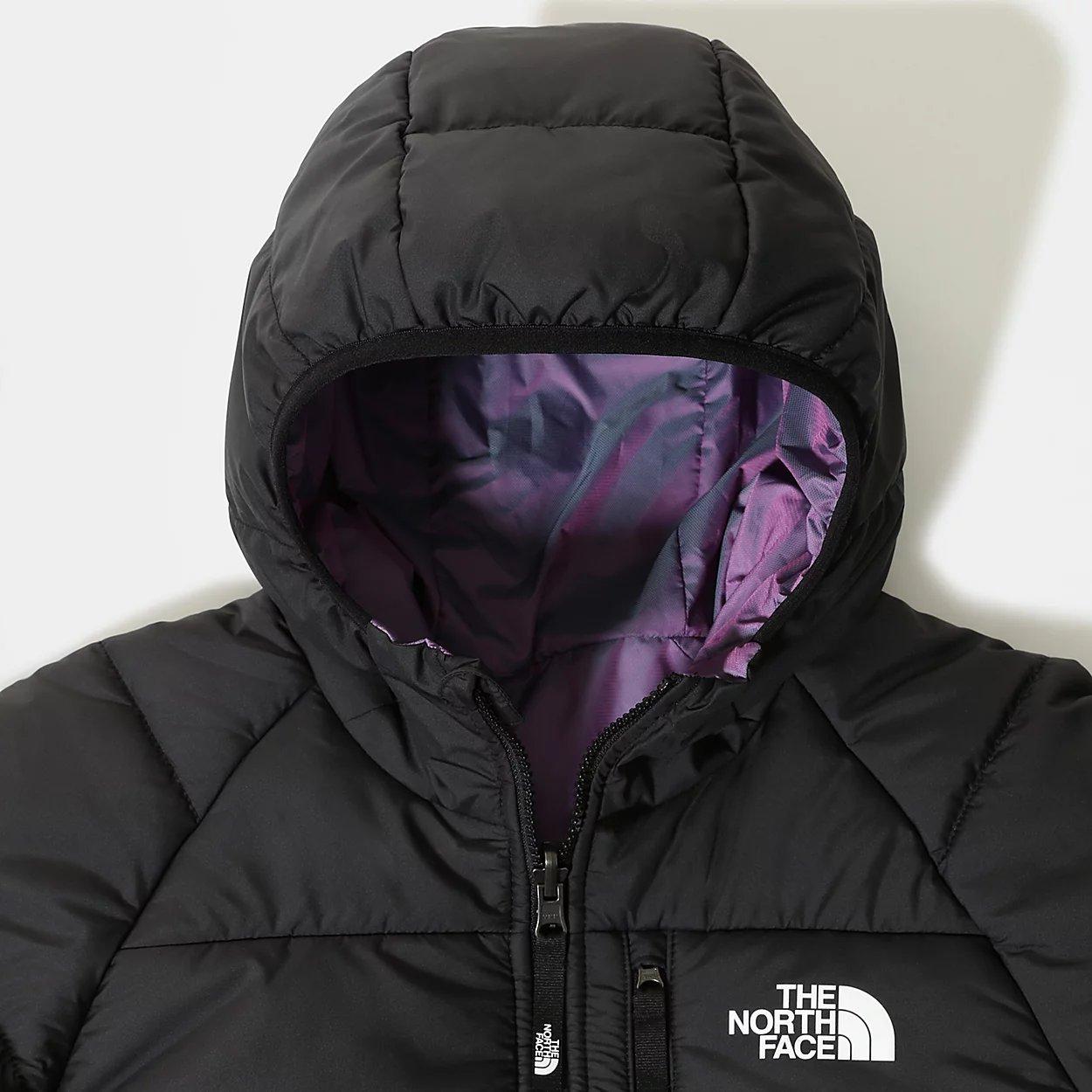 Black and purple north face jacket best sale