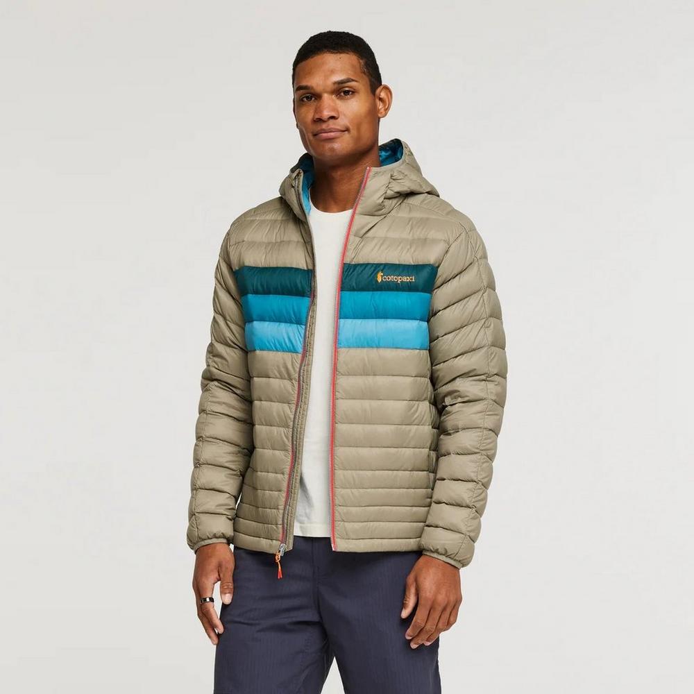 Mens grey shop hooded jacket