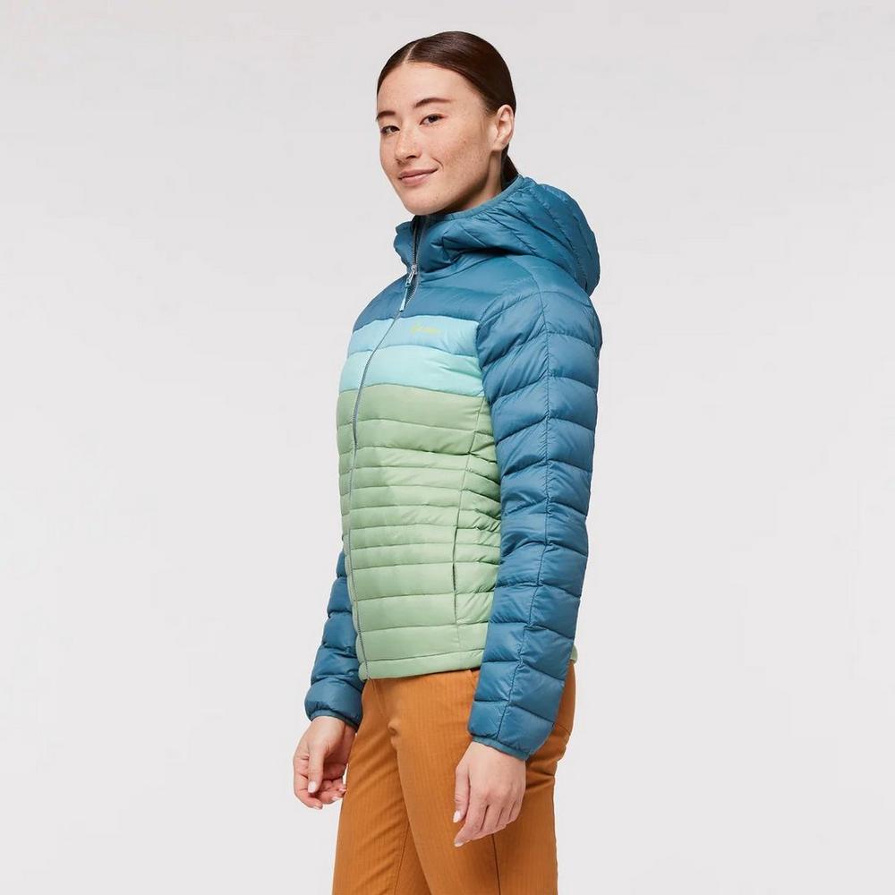 Cotopaxi Women's Fuego Down Hooded Jacket - Blue/Green