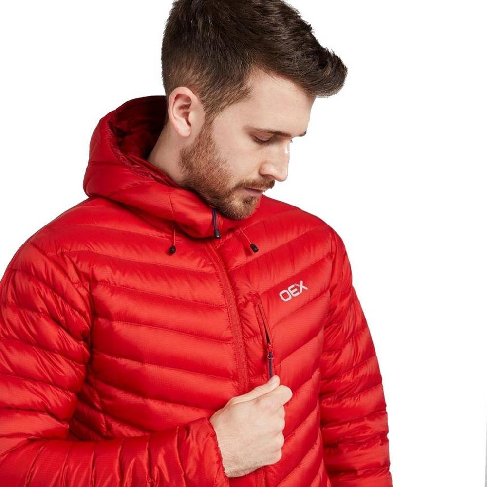 Oex Men's Kintra Down Jacket - Red