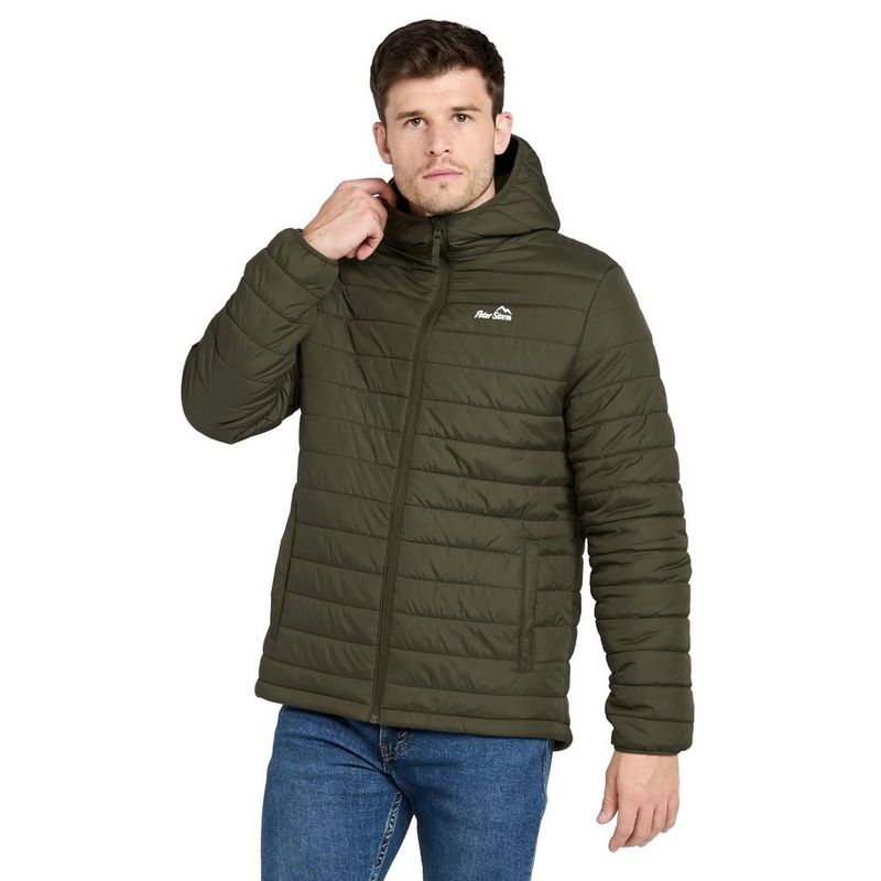 Peter Storm Men s Blisco II Hooded Jacket Dark Green Tiso