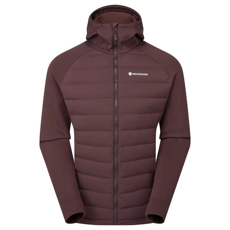 Men's Composite Down Hoodie - Red