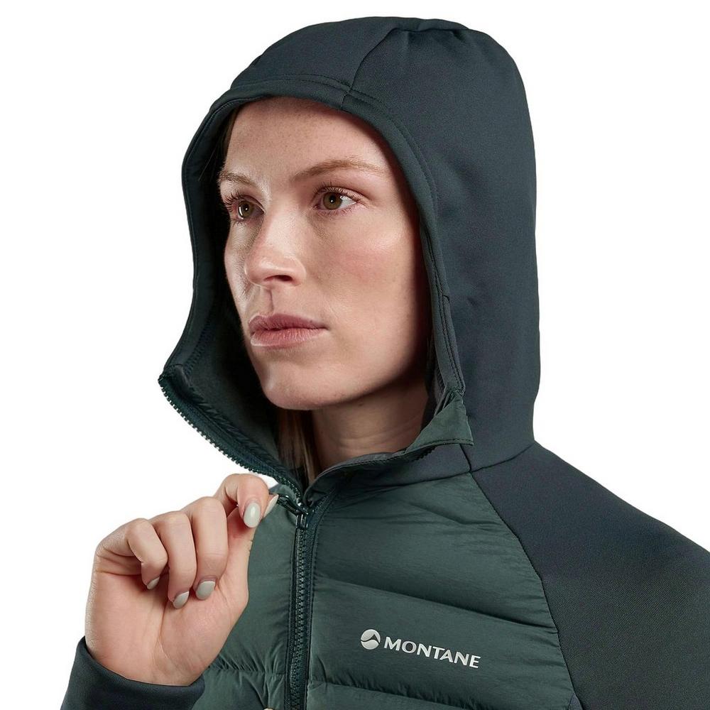 Montane Women's Composite Down Hoodie - Green