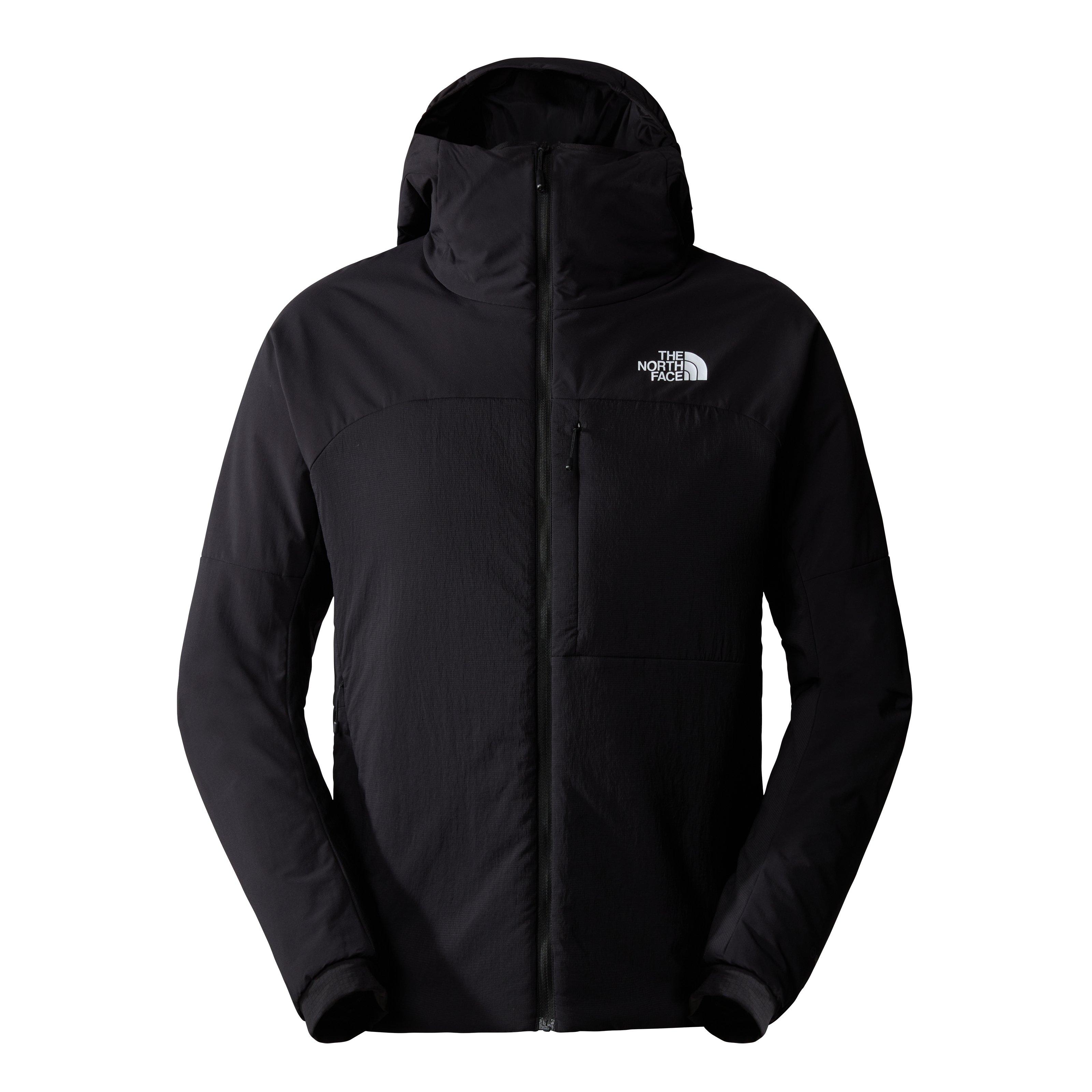 North face black on sale and grey hoodie