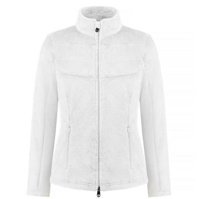 Poivre Blanc Women's Cozy Fleece Jacket - White