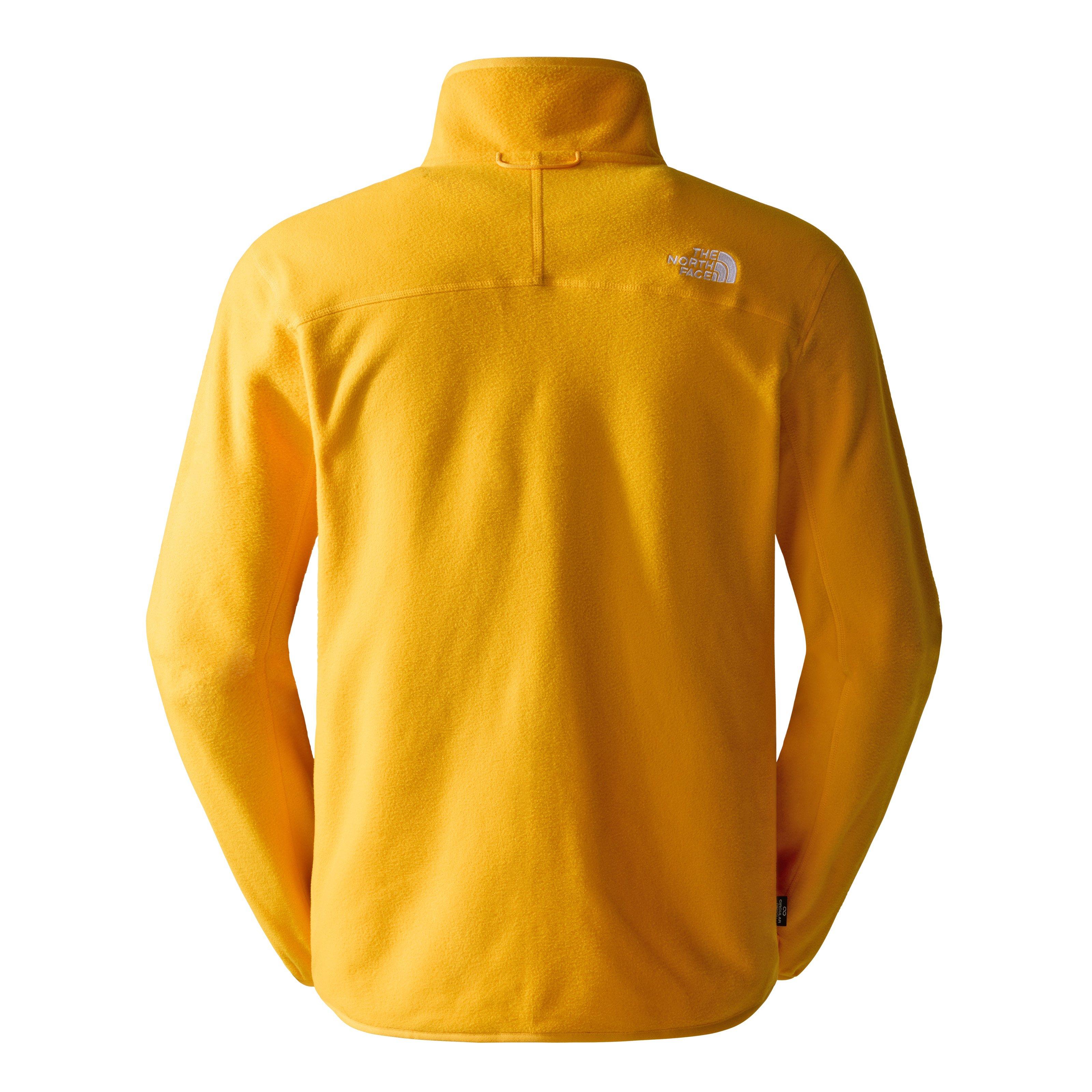 The North Face 100 Glacier 1/4 zip fleece in yellow Exclusive at