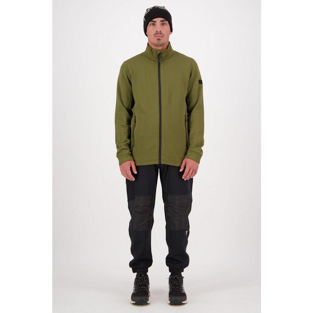 Mons Royale Men's Arcadia Merino Fleece Jacket -  Green