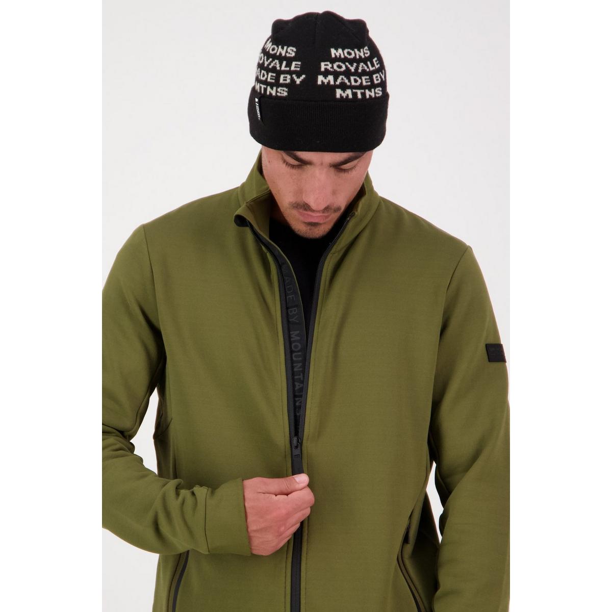 Mons Royale Men's Arcadia Merino Fleece Jacket -  Green