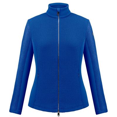 Poivre Blanc Women's Smocked Fleece Jacket - Infinity Blue