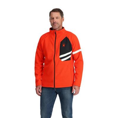 Spyder Men's Wengen Bandit Fleece Jacket - Twisted Orange