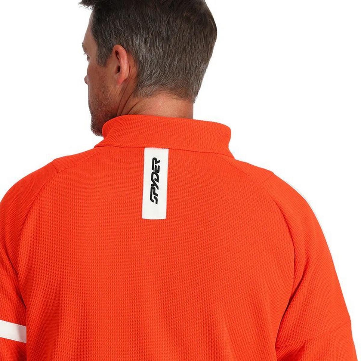 Spyder Men's Wengen Bandit Fleece Jacket - Twisted Orange