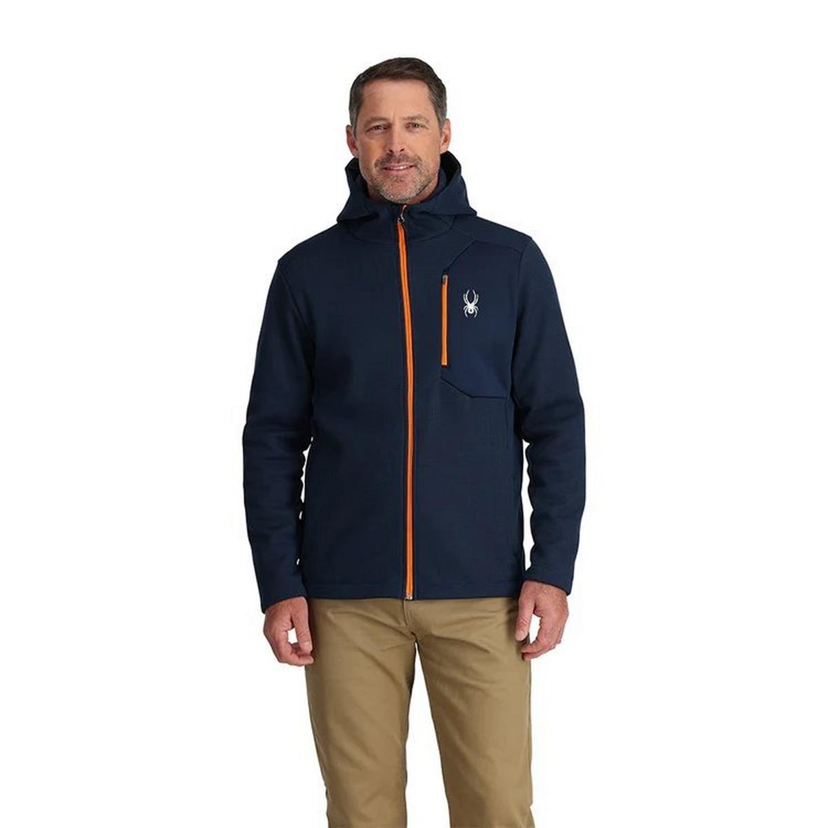 Spyder Men's Bandit Hooded Fleece Jacket - True Navy