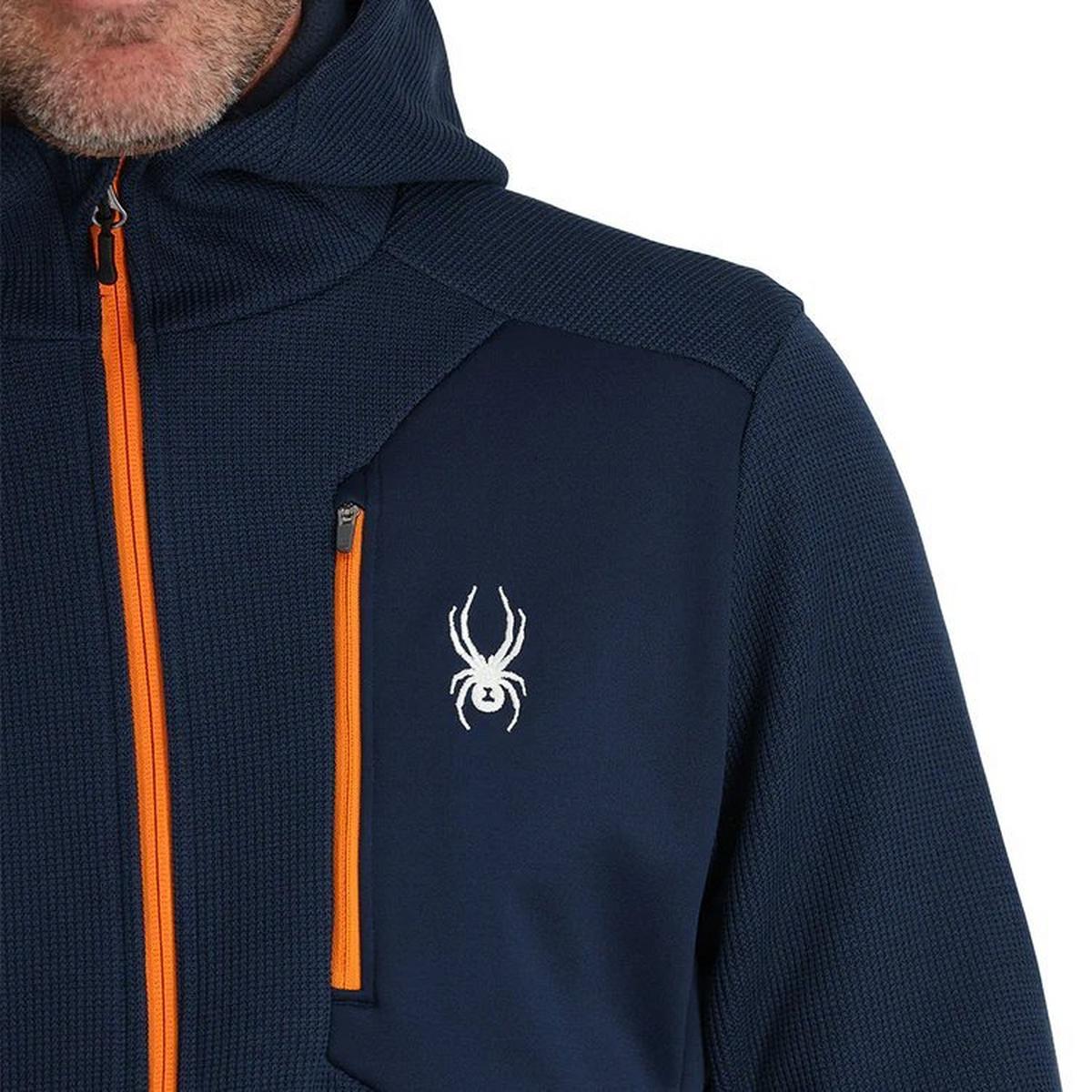 Spyder Men's Bandit Hooded Fleece Jacket - True Navy