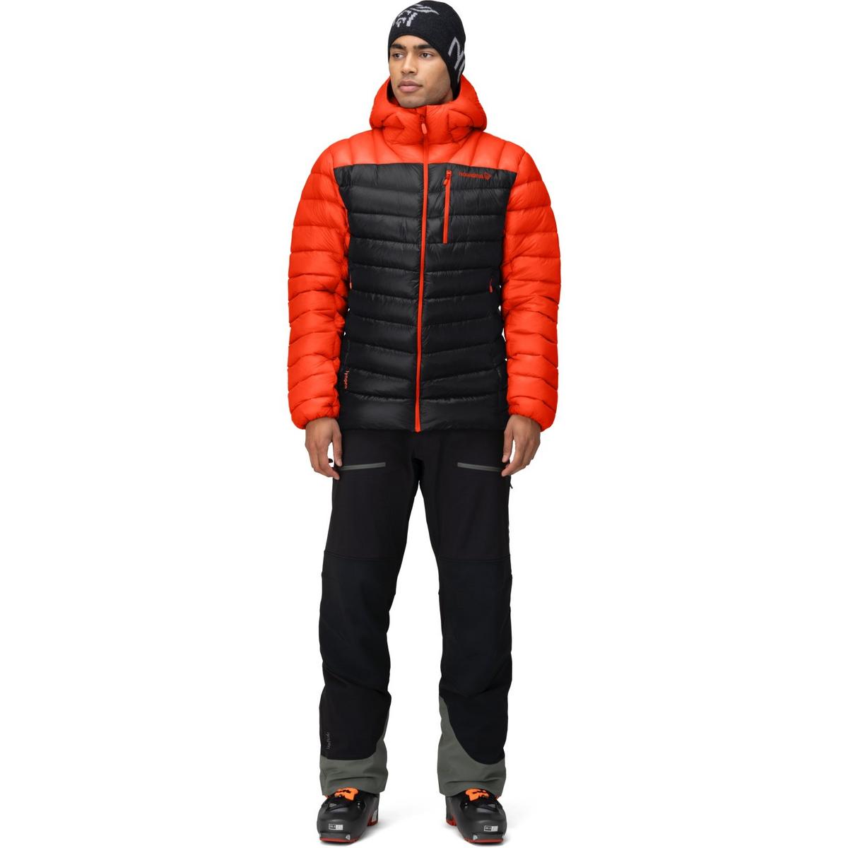 Norrona Men's Lyngen Down 850 Hooded Insulated Jacket  - Red