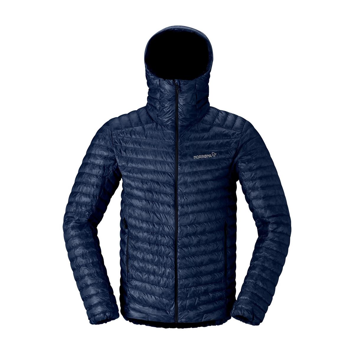 Norrona Men's Trollveggen SL Down800 Hooded Jacket - Navy