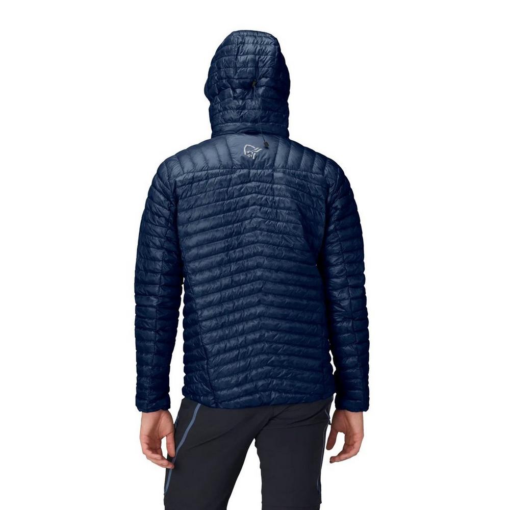 Norrona Men's Trollveggen SL Down800 Hooded Jacket - Navy