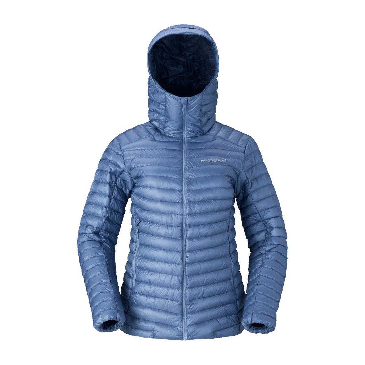 Norrona Women's Trollveggen SL Down800 Hooded Jacket - Blue