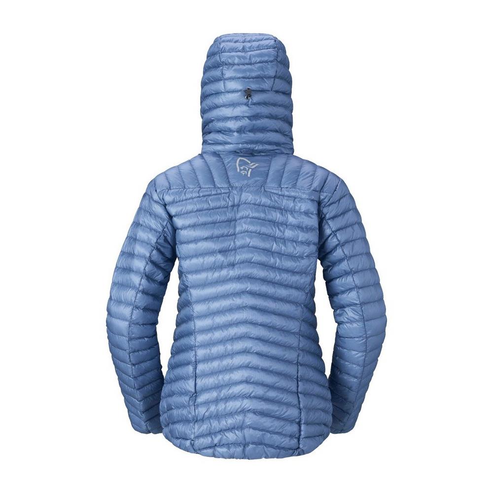 Norrona Women's Trollveggen SL Down800 Hooded Jacket - Blue