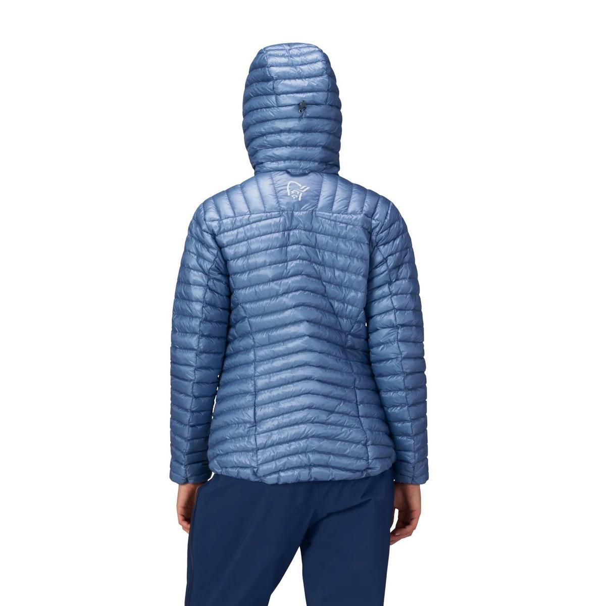 Norrona Women's Trollveggen SL Down800 Hooded Jacket - Blue