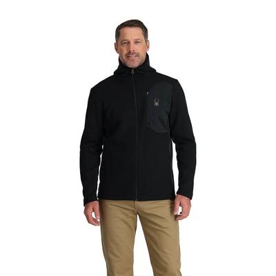 Spyder Men's Bandit Hooded Fleece Jacket - Black