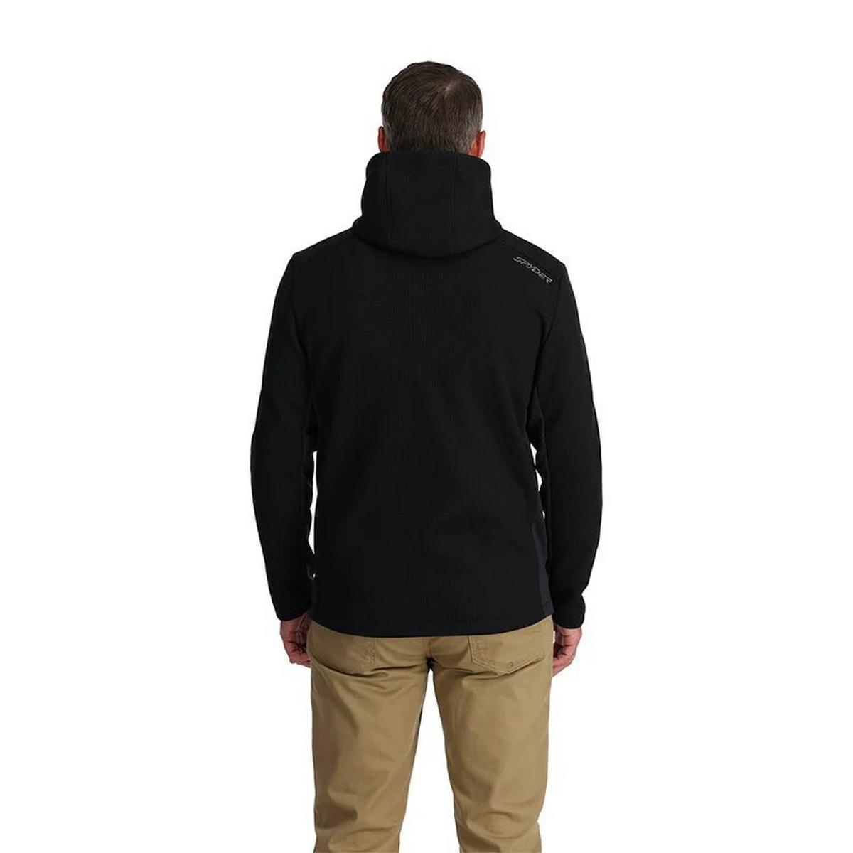 Spyder Men's Bandit Hooded Fleece Jacket - Black