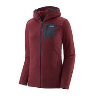  Women's R1 Air Full Zip Hoody - Sequioa Red