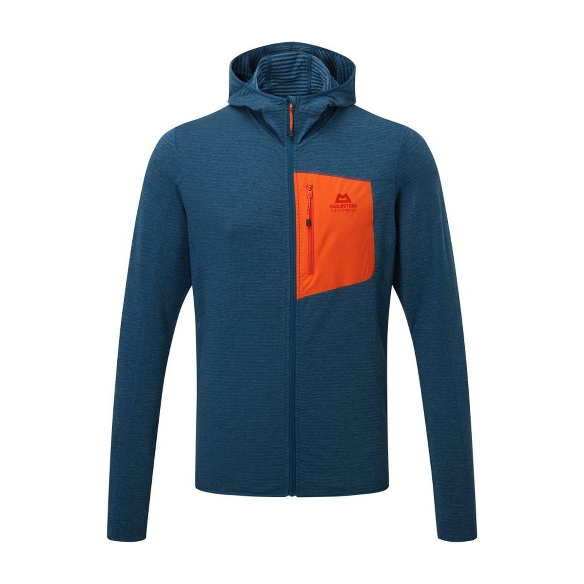 Mountain Equipment Men's Lumiko Hooded Jacket - Blue/Orange