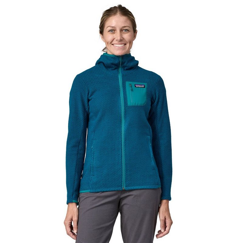 Women s Patagonia R1 Air Full Zip Hoody Blue Tiso UK