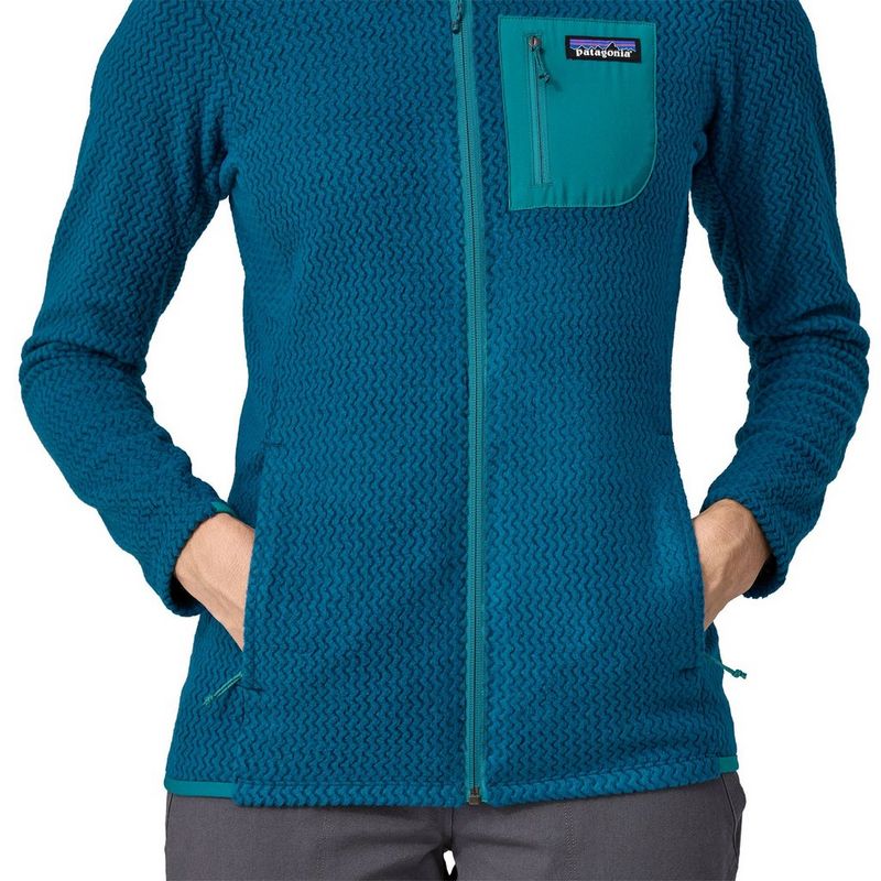 Women s Patagonia R1 Air Full Zip Hoody Blue Tiso UK