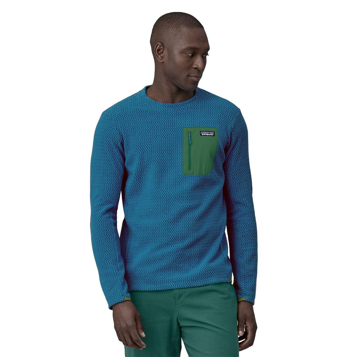 Patagonia Men's R1 Air Crew Pullover - Blue | Tiso Patagonia Men's R1 Air Crew Pullover - Blue | Tiso