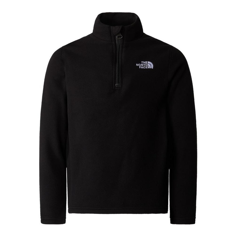 The North Face Teen's Glacier 1/4 Zip Fleece - Black