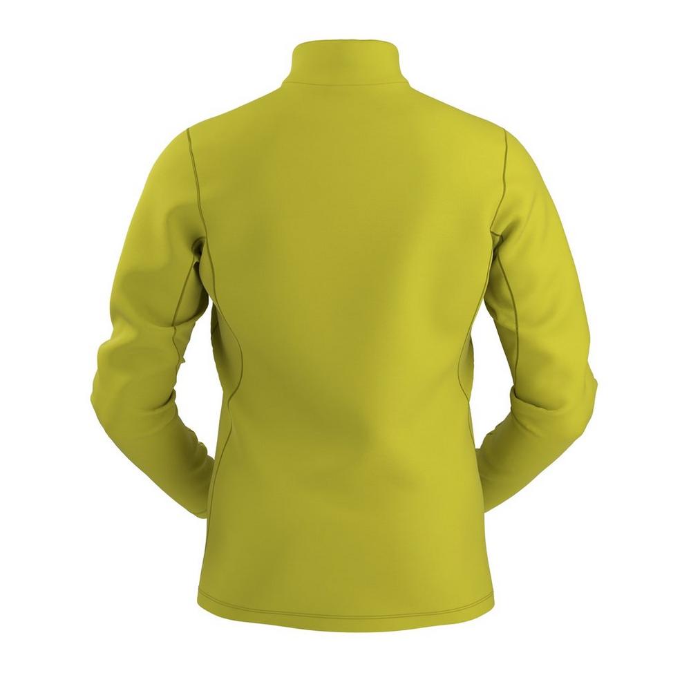 Arcteryx Mens Rho Hybrid 1/2 Zip Mid-Weight Base Layer -  Lampyre Yellow