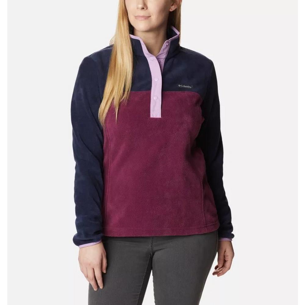 Columbia Women's Benton Springs 1/2 Snap Pullover - Purple