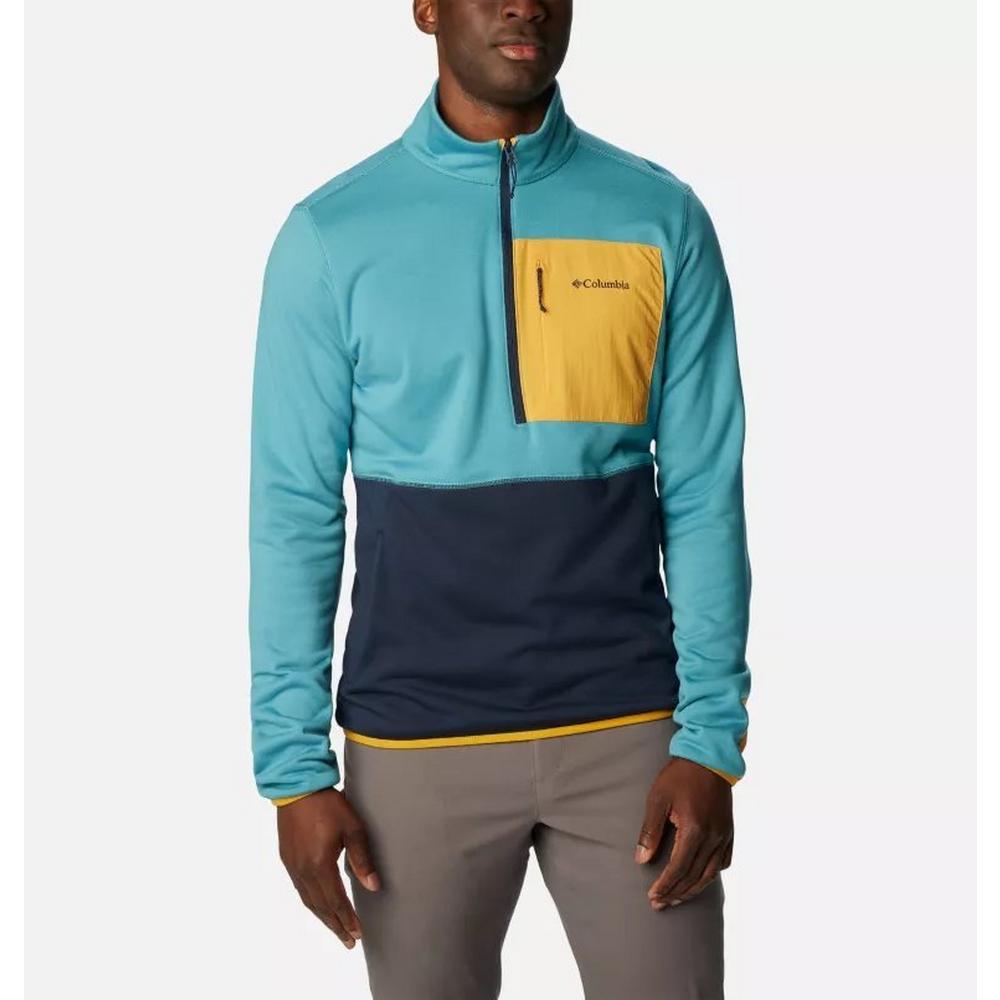 Mens walking fleece half zip sale