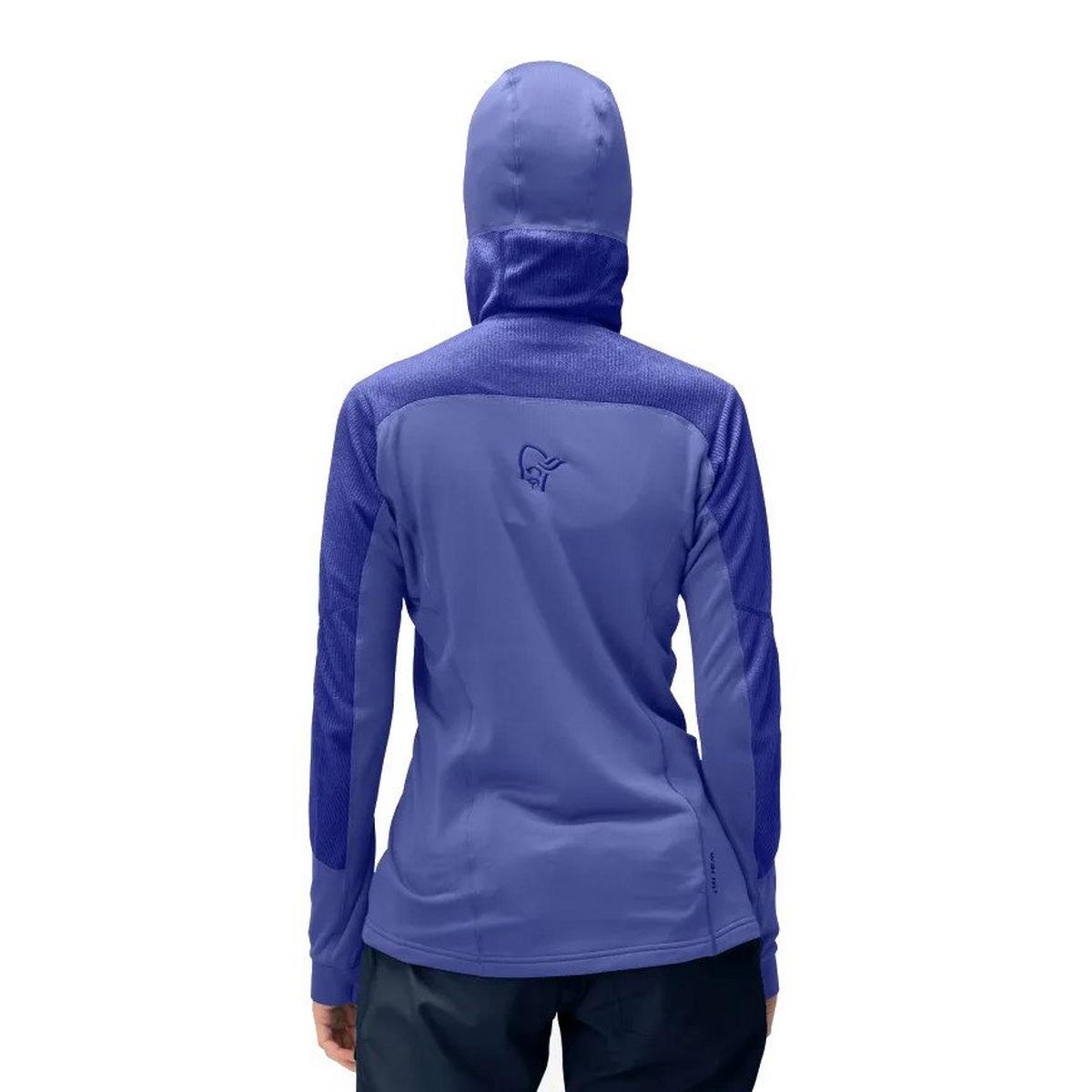 Norrona Womens Lofoten Thermal Pro Hood - Violet Storm/Royal Blue